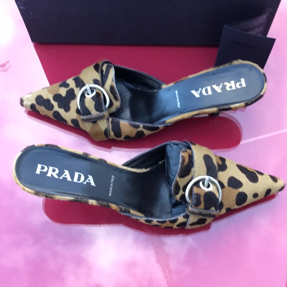 Prada calzature Donna mules leopard print - Picture 2 of 13